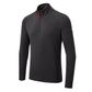 Men's UV Tec Long Sleeve Zip Tee Charcoal XS