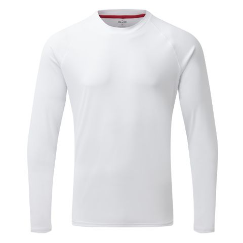 Men's UV Tec Long Sleeve Tee White S