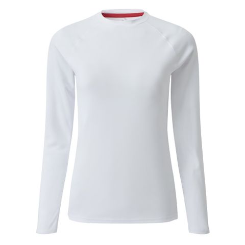 Women's UV Tec Long Sleeve Tee White 16