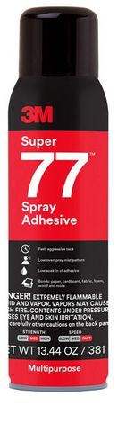 Super 77 Multipurpose Cylinder Spray Adhesive, 374 g