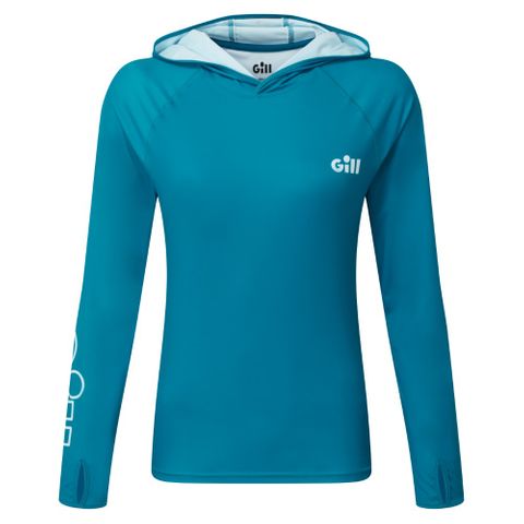 Womens Xpel Tec Hoodie Pool Blue 16