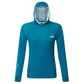 Womens Xpel Tec Hoodie Pool Blue 16