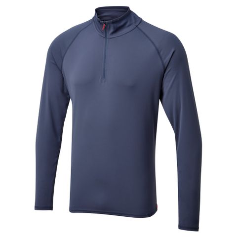 Men's UV Tec Long Sleeve Zip Tee Ocean XS