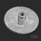 CDZ9-025 Plate Anode (Round)-Thread