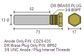 CDZ9-034 Universal Combination Zinc Pencil w DR Brass Plug