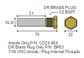 CDZ9-036 Zinc Combination Pencil Anode w Brass Plug