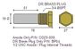 CDZ9-037 Combination Zinc Pencil Anode w DR Brass Plug