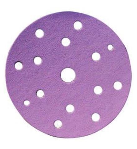 Hermes P150 Purple Ceramic Film Disc 150mm Velcro 15 hole