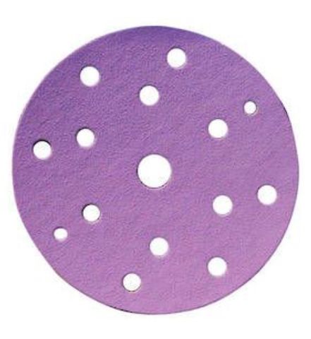 Hermes P400 Purple Ceramic Film Disc 150mm Velcro 15 Hole