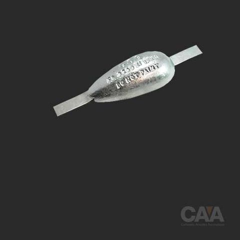 CDZ3-5S Zinc Tear Drop W/Strap 1Kg