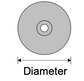 CDZ6-70 Zinc 70mm Rudder Pair