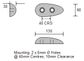 CDZ3-5H Zinc Teardrop Anode Bolt On 0.9 Kg