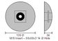 CDZ6-130 H/D 130mm Dia Rudder Anode - Ea