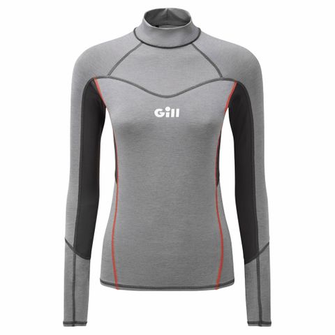 Eco Pro Rash Vest Womens Grey Melangie 14