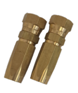 Reusable Hose Coupling (Screw In Type), PF 3/8 - 3/8", Brass