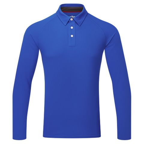 Gill Sunshirt  Mens UV Tec Polo LS Blue XS