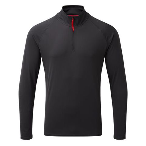 Mens UV Tec Long Sleeve Zip Tee Navy 3XL