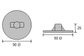 CDA9-025B Plate (round) Aluminium Anode Blank Hole