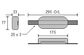 CDZ2-73-125S Zinc Obl Anode W/Strap 2.85Kg