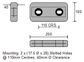 CDZ2-84-1.37H Zinc Bolt-Onanode  4.1Kg