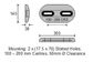 CDZ8-126-1.50H Type 2 Zinc Bolt On Universal