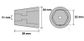 CDZPN-222/225Hz Prop Nut Internal (Hex)