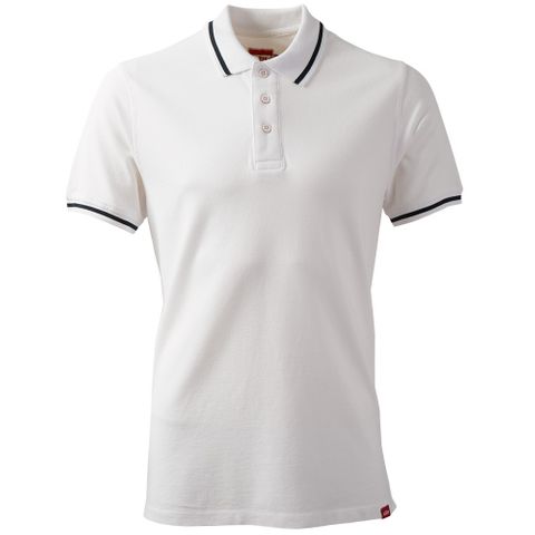 Men's Crew Polo Shirt White L