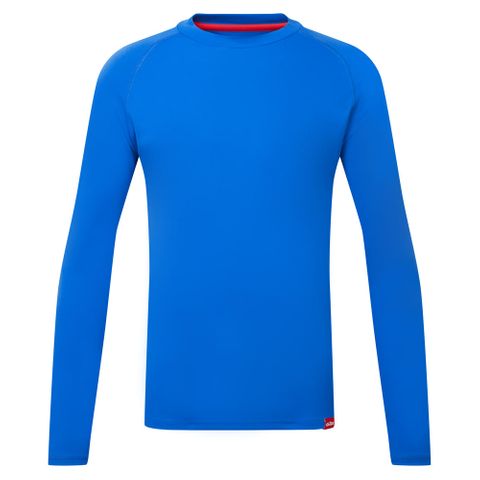 Junior UV Tec LS Tee Tidal Blue JS