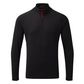 Men's UV Tec Long Sleeve Zip Tee Black XS