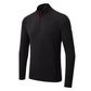 Men's UV Tec Long Sleeve Zip Tee Black XS