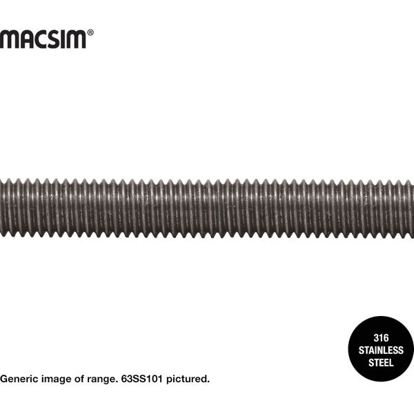 10mm x 1mtr ALLTHREAD 316 S/S