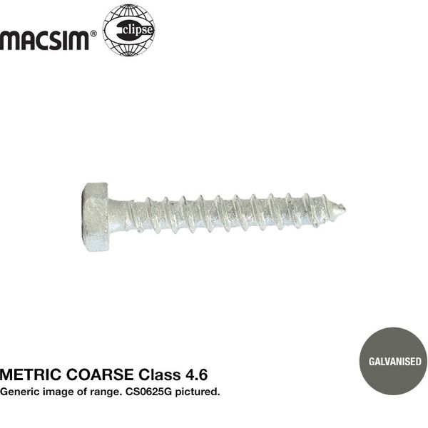 M20 X 130   COACH SCREW GALV