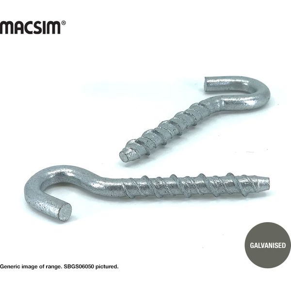 6mmx50mm GLAV HOOK SCREWBOLT