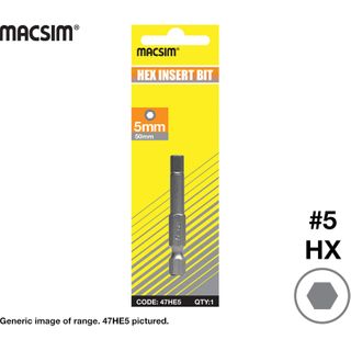 5mm x 50mm HEX INSERT TIP