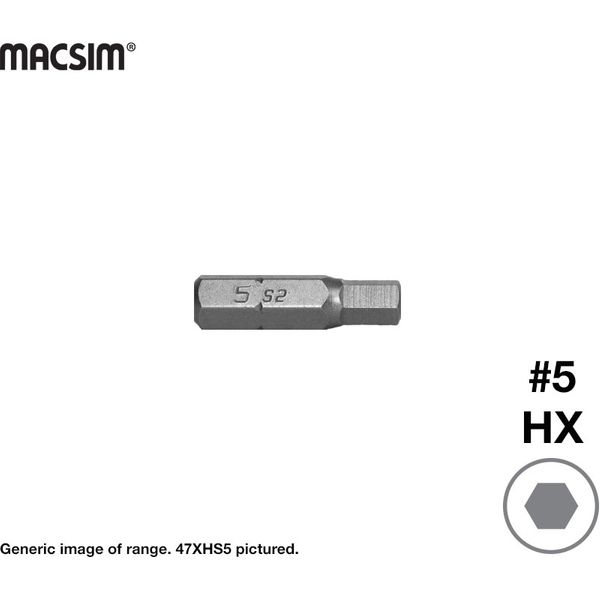 5mm x 25mm HEX INSERT TIP