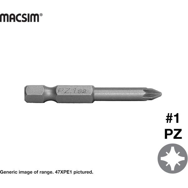 1 x 50mm POZIDRIVE TIP