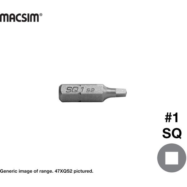 1 x 25mm SQUARE DRIVE BITS