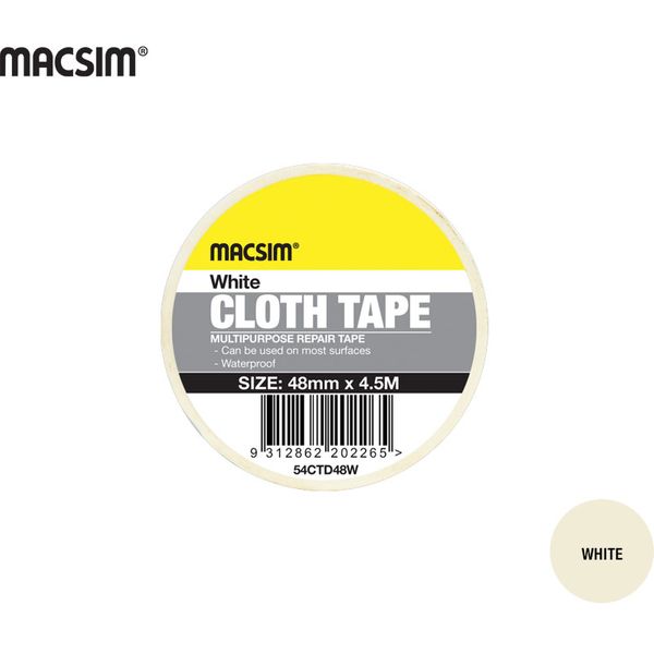 48mm CLOTH TAPE WHITE-BOX 12