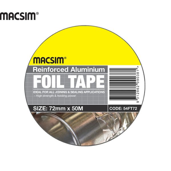 72mmx50m RE-INFORCED ALUM TAPE
