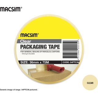 36mm x 75mm CLEAR PACKING TAPE
