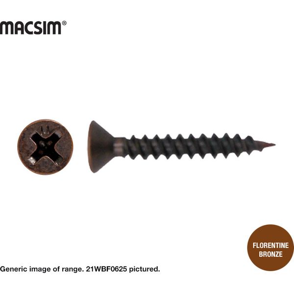 6gx20mm CSK WOODSCREW F/BRONZE