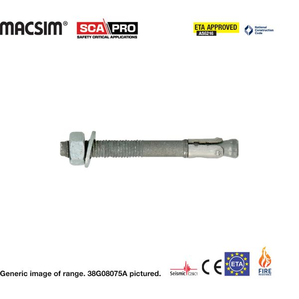 16mm x 170mm GAL. WEDGE ANCHOR ETA APPROV