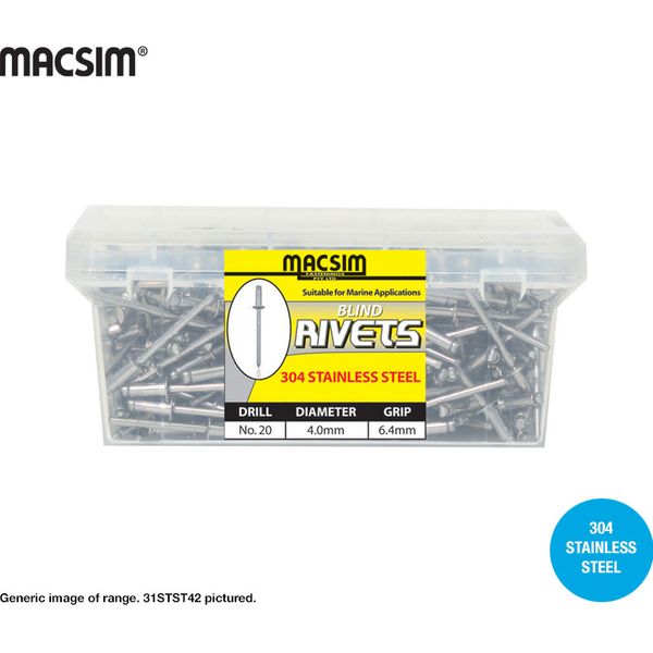 4.8mmx6.4mm ALL STAINLES RIVET