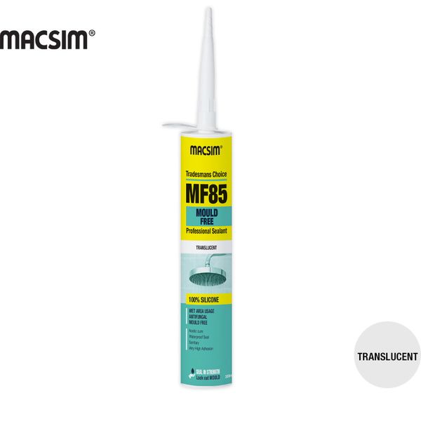 MF85 MOULD FREE ACETIC CURE CLEAR 100% SILICONE