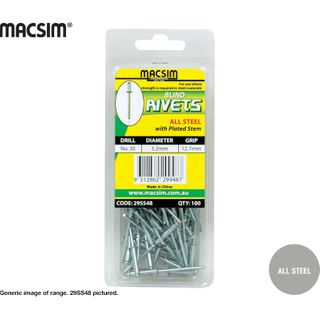 4mm x 12.7mm ALL STEEL RIVET