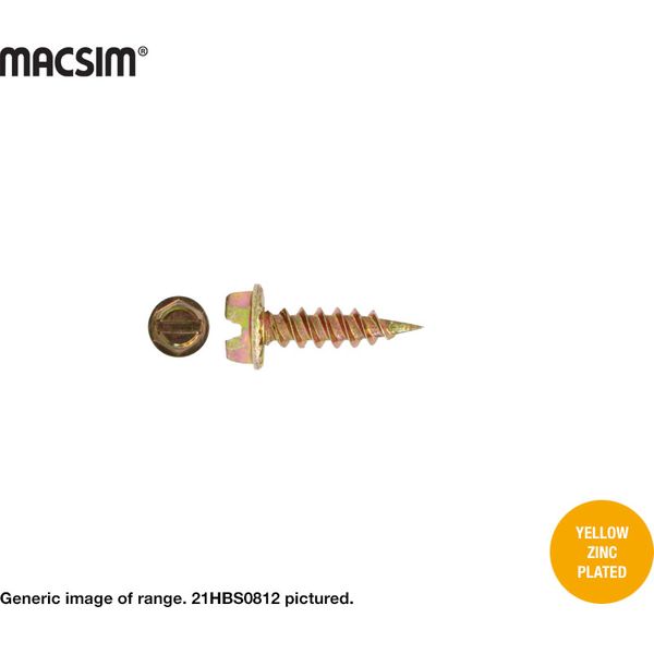 8gx12mm HEX SERR SLOT S/SCREWS