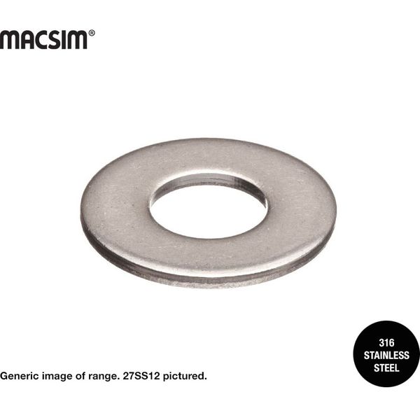 M20 FLAT WASHER 316 S/S