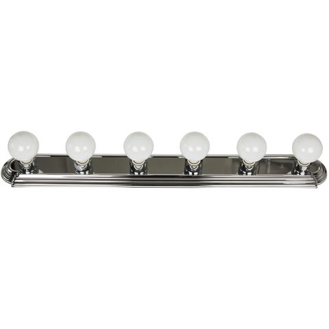 6 Bulb Vanity Fixture (Chrome) (36")