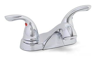 Designer Two Handle Bathroom Faucet (Chrome) (Less Pop-Up)