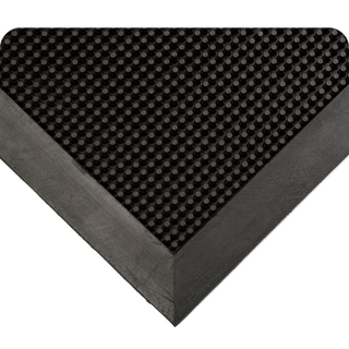 Finger Tip Indoor Outdoor Scraper Mat (Rubber) (3" x 6')